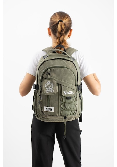 Ventis Cüzdanlı Unisex Okul Çantası Lise Ortaokul Günlük Sırt Çantası 43 30 Cm Vnt9-b Yeşil