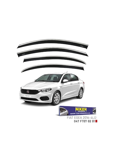 Fiat Egea Kromlu Cam Rüzgarlığı Niken 2016+ Sonrası Uyumlu