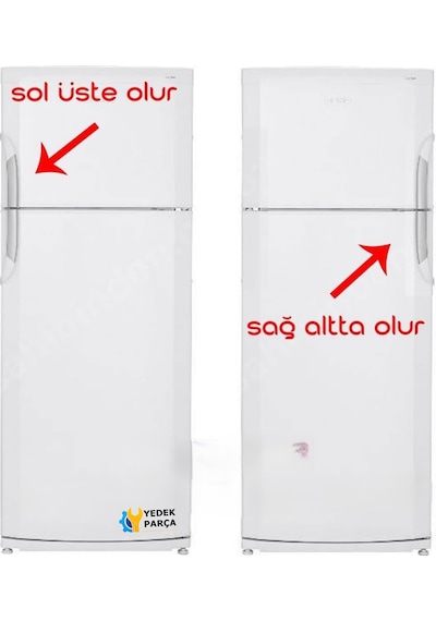 Beko Uyumlu D9433nm Buzdolabı Kapı Kolu Sapı Karşında Sol Üste Veya Sağ Altta Uyar