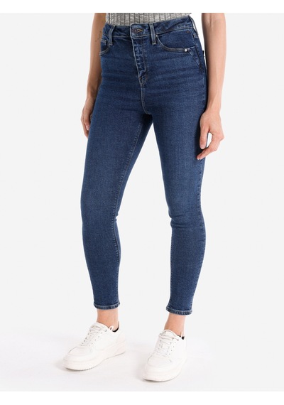 Colins 760 Diana Süper Slim Fit Yüksek Bel Dar Paça Denım Kadın Pantolon Cl1066390 Mavi