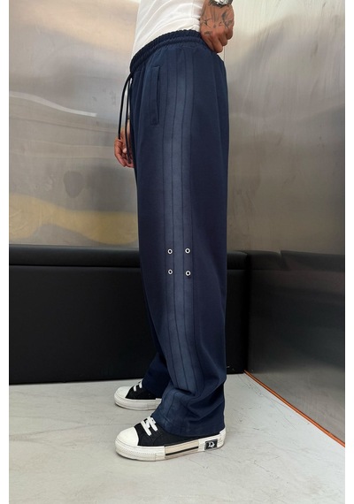 Hiccup Nomarc Geniş Paça Elastik Belli Jogger Pantolon Lacivert