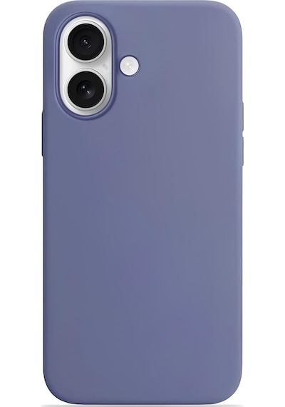 Apple Uyumlu iPhone 17 Soft Touch Lansman Silikon Kılıf Lavanta Grisi
