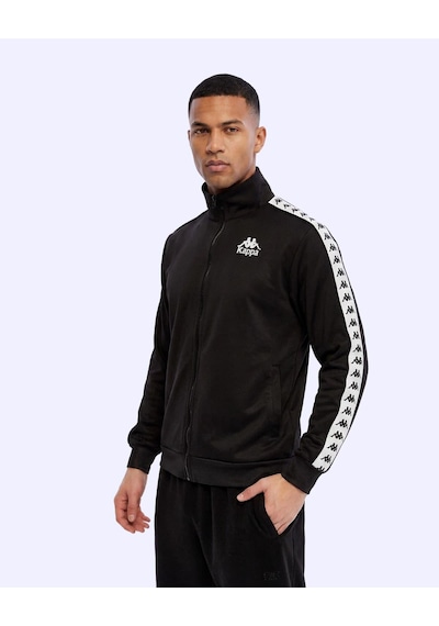 Kappa 222 Banda Andry Full Zip Erkek Siyah Regular Fermuarlı Eşofman Üstü