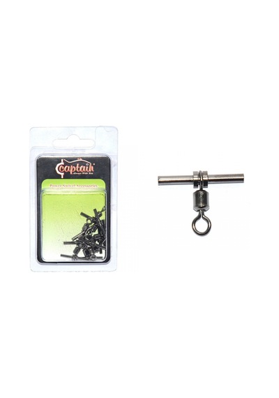 Captain 5127 Tube T Fırdöndü 10'lu Paket Black Nikel 3