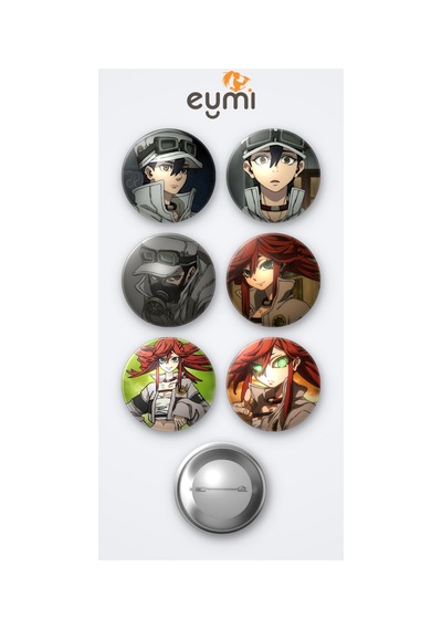 Gachiakuta Follo Tunito Anime Ve Riyo Reaper Anime 6'lı Metal Rozet Seti 58mm İğneli Buton Çanta Yaka Rozeti Çok Renkli