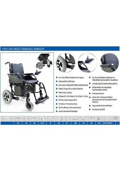 Medikaltec Easy Life Akülü Sandalye