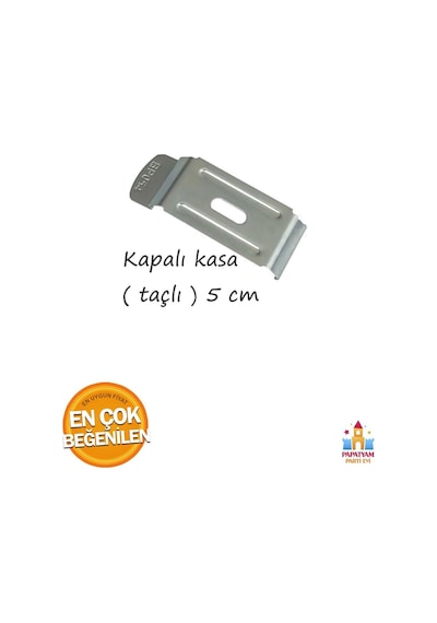 Stor Zebra Perde Metal Ayak Tavana Duvara Montaj Aparatı Kapalı Kasa 5 Cm Metal Portray 10 Adet Gri