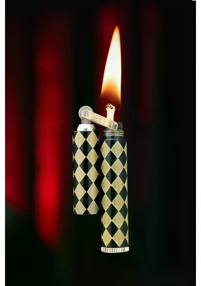 Caka Lighter Piramit Desen Benzinli Çakmak - Ckl-004