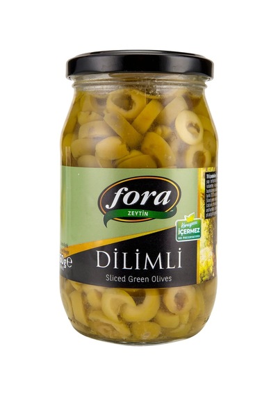 4 Adet Fora Dilimli Yeşil Zeytin 160 G