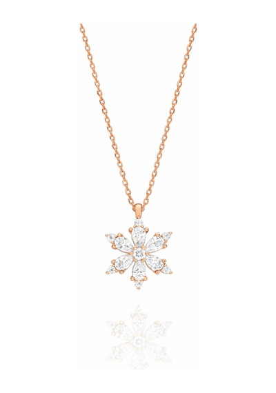 Çekirdekjewelry 925 Ayar Gümüş Rose Kaplama Kar Tanesi Kolye Işıklı Kutulu, Zirkon Taşlı Şık Kadın Kolye Sarı Çekirdekjewelry 925 Ayar Gümüş Rose Kaplama Kar Tanesi Kolye Işıklı Kutulu, Zirkon Taşlı Şık Kadın Kolye Sarı