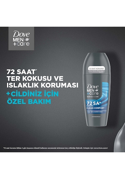 Dove Men +care Erkek Roll On Deodorant Clean Comfort 50 Ml X2