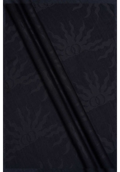 İmannooor Güneş Doğarken Siyah Shiny Jakar Şal 70x200