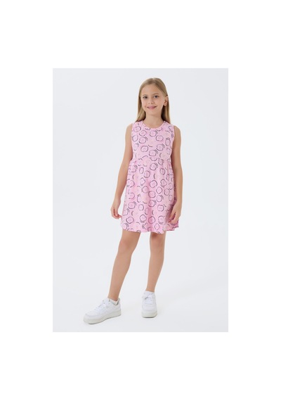Rolypoly Kız Çocuk Pembe Elbise Rp3229-c-v4