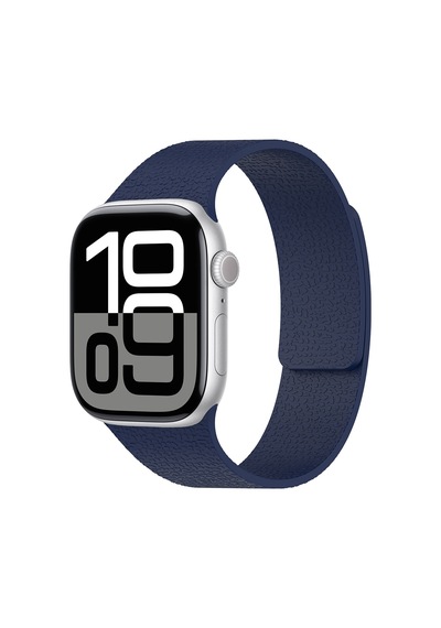 Apple Uyumlu Watch 10 42mm Zore Krd-136 Kabartma Desenli Silikon Kordon
