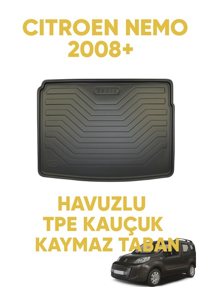 Citroën Nemo 2008+ Uyumlu 3d Bagaj Havuzu Premium