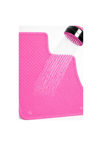 Dacia Spring 2021 2025 Access Uyumlu Eva Oto Paspas Pembe Metal Topukluklu Tam Set