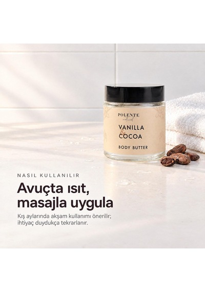 Vanilya & Kakao Body Butter, Vücut Nemlendirici, 100 Ml