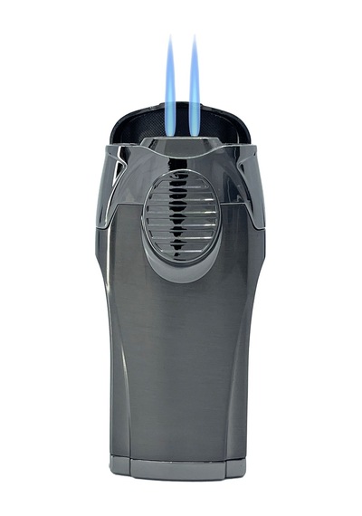 Parmida Gunmetal 3 Ü 1 Arada Lüks Puro Çakmağı Entegre Punch Delici Füme