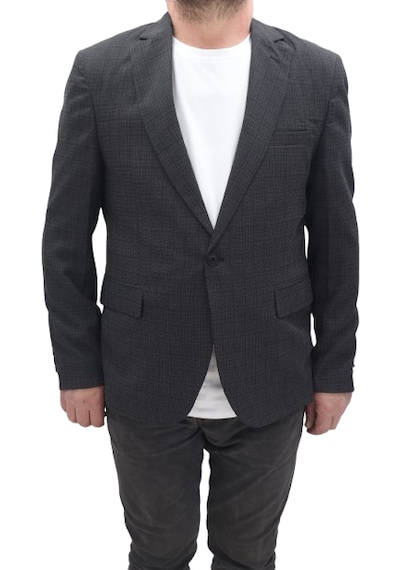 Twenhil Dmctekstil Erkek Ckt-204 Desenli Klasik Kesim Normal Kalıp Çift Düğme Blazer Ceket Siyah Twenhil Dmctekstil Erkek Ckt-204 Desenli Klasik Kesim Normal Kalıp Çift Düğme Blazer Ceket Siyah