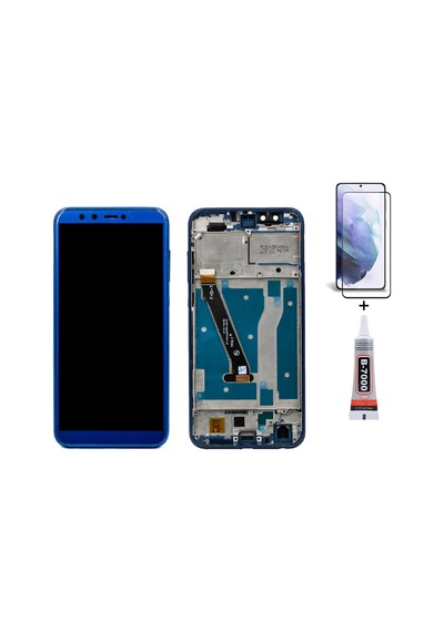 Huawei Honor 9 Lite Çıtalı Mavi Uyumlu Ekran Lcd Dokunmatik B7000 15ml Yapıştırıcı Ve Kırılmaz Cam İle Beraber Yc