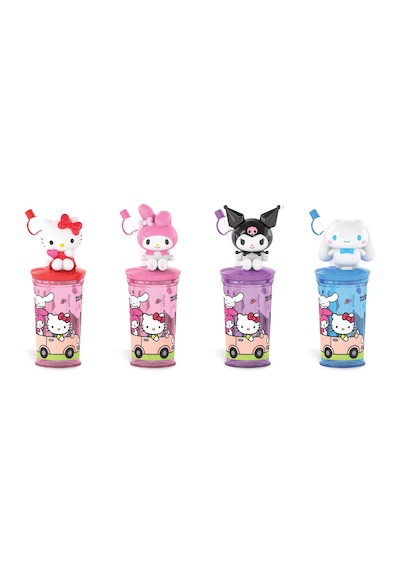 Hello Kitty And Friends Drink & Go With Candies Şekerli Matara 1 Adet Çok Renkli