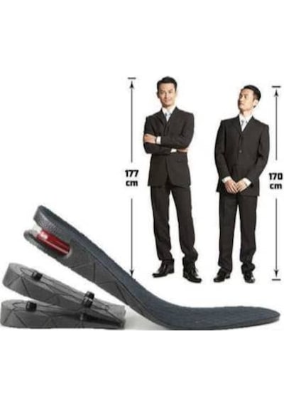 Hava Yastıklı Tam Boy Tabanlık Gizli Topuk Uzatıcı 7 CM