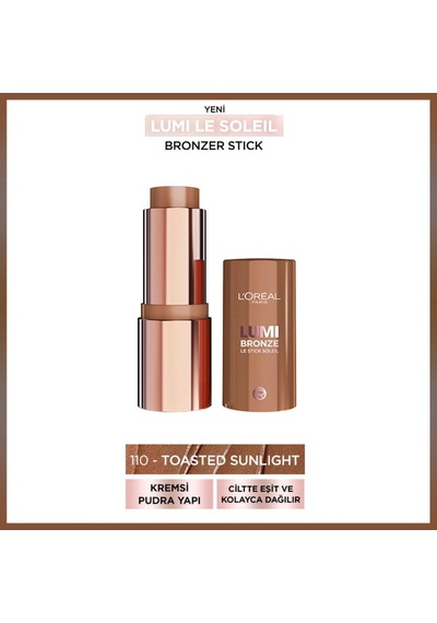 L'oreal Cosmetics Lumi Bronzlaştırıcı Stick - 110 Toasted Sunlight Diğer