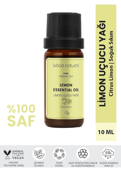 Bade Natural Limon Uçucu Yağı %100 Saf 10 ML Bade Natural Limon Uçucu Yağı %100 Saf 10 ML