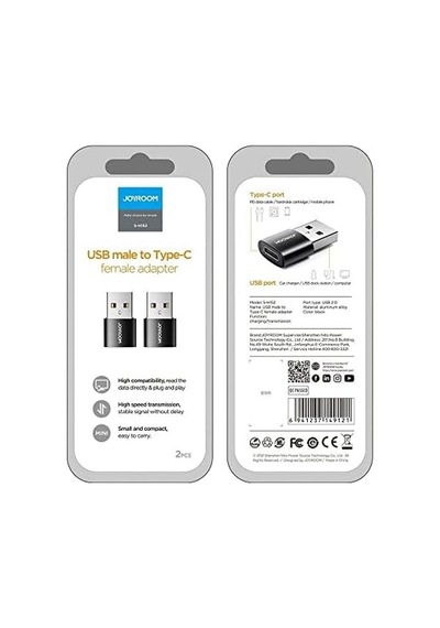 S-h152 Adaptörü Usb To Type-c Siyah