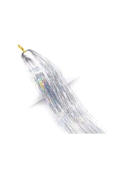 Tinsel Bağlamalı Saç Simi Saç Aksesuarı Gümüş 256