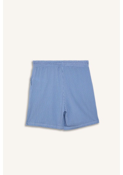 Defacto Boxy Fıt Kısa Kollu 2li Şortlu Pijama Takımı I0666ax26hsgr100 Gri-gr100