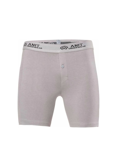 Likralı Uzun Erkek Boxer Gri - 1114a Çok Renkli