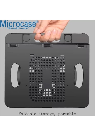 Microcase AL3481 10-12 inch Microcase 360 Dönerli Kademeli Masaüstü Stand Siyah