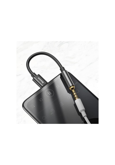 L54 Usb-c - 3,5 Mm Kulaklık Adaptörü, 24 Bit/48 Khz Dac, Siyah
