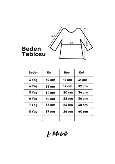 Le Mabelle Altın Uzun Kollu Pullu Kız Çocuk Crop Bluz Altın