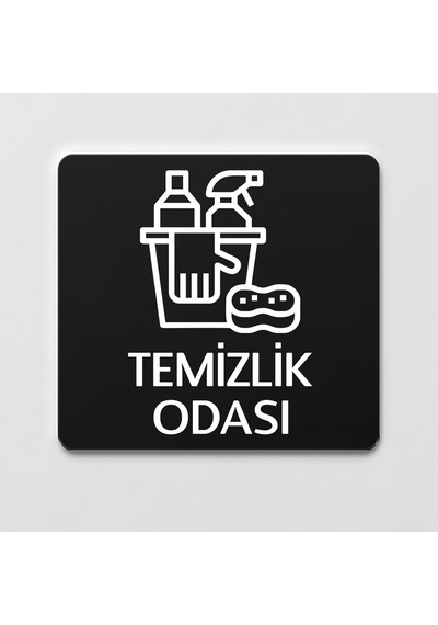 Temizlik Odası Tabelası Ofis Yönlendirme Kapı İsimlik Temizlik Alanı Tabela