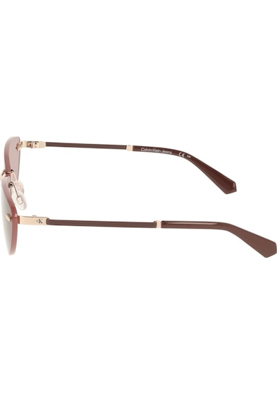 Calvin Klein Jeans Ckj 25208s 723 63 Kadın Cat Eye Gold Metal Güneş Gözlüğü Altın