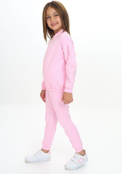 Toontoy Kids Toontoy Kız Çocuk 2'li Takım Nakış Baskılı Dik Yaka Fermuarlı Sweatshirt & Beli Paçası Ribanalı Cepli Jogger Eşofman Altı - Nervürlü & 2 İplik Açık Pembe Toontoy Kids Toontoy Kız Çocuk 2'li Takım Nakış Baskılı Dik Yaka Fermuarlı Sweatshirt & Beli Paçası Ribanalı Cepli Jogger Eşofman Altı - Nervürlü & 2 İplik Açık Pembe
