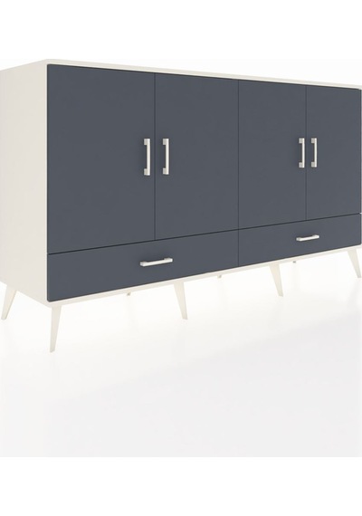 Hyperion Konsol 6 Raflı 2 Çekmeceli 4 Kapaklı 176x44x99 Aytaşı-an Aytaşı-antrasit Hyperion Konsol 6 Raflı 2 Çekmeceli 4 Kapaklı 176x44x99 Aytaşı-an Aytaşı-antrasit
