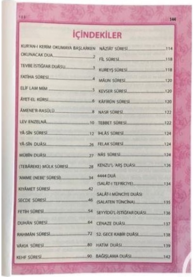 41 Yasin Türkçe Okunuşlu-Pembe Kapak Orta Boy- Merve Yayınları