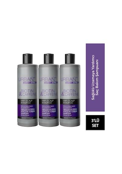 Urban Care Expert Biotin & Kafein Şampuan 3 x 350 ML