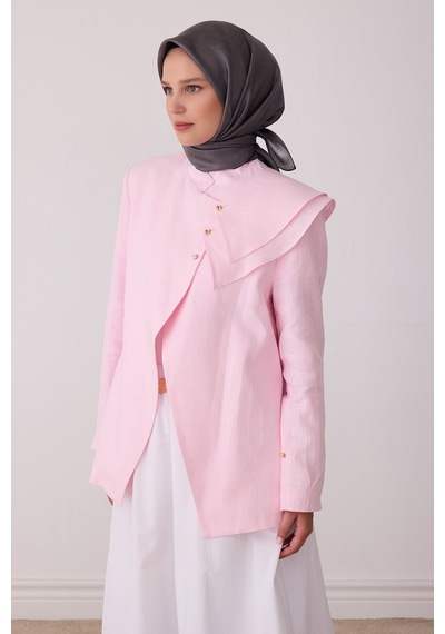 Belli Soyut Desen %100 Twill İpek Eşarp Be28 Koyu Gri
