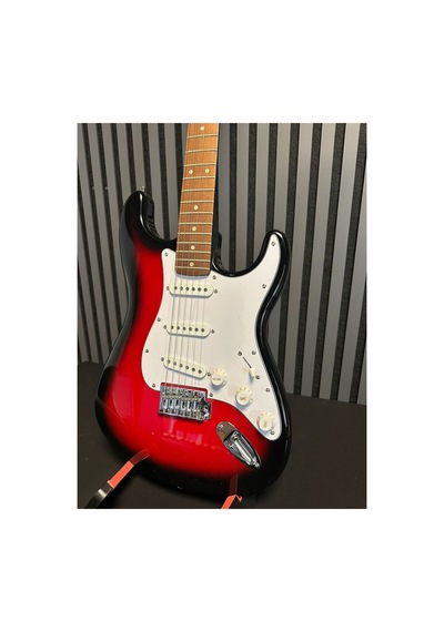 Kırmızı Elektro Gitar Kılıf Pena Askı Kablo Tremolo Kolu