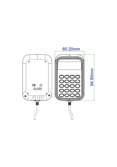 Acs Apg 8201-b2 Pinpad+lcd Temaslı Kart Okuyucu+kodlayıcı