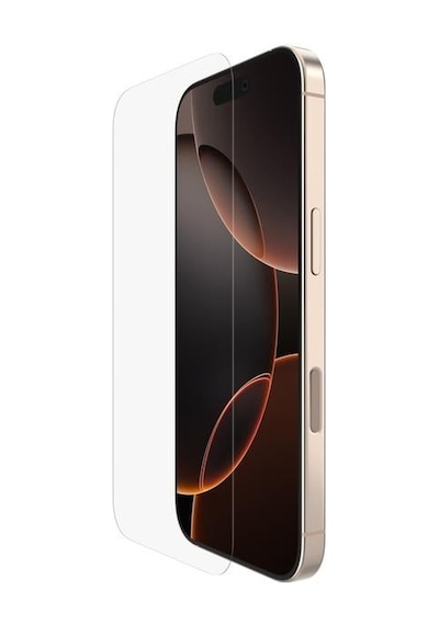 Belkin Ova173hq Screenforce Invisiglass Apple Uyumlu   iPhone 16 Pro Kolay Hizalama Tepsili Antimikrobiyal Ekran Koruyucu