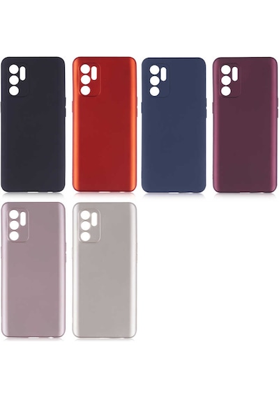 Reno 6 4g Kılıf Uzrm Premier Silikon Kapak - Kırmızı Kirmizi
