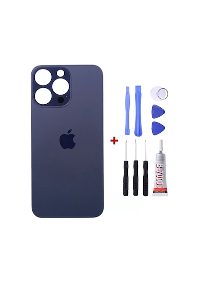 Apple Uyumlu iPhone 14 Pro Mor Arka Cam Kapak Arka Pil Kapağı