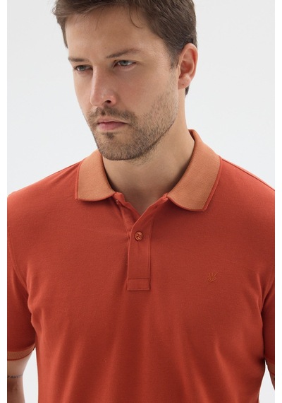 Tarçın Polo Yaka Pike Kısa Kol Slim Fit %100 Pamuk Tişört 1011260171
