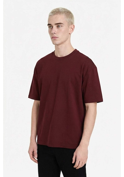 Defacto Nefes Alabilen Oversize Tişört X3926az26spbr505 Bordo-br505