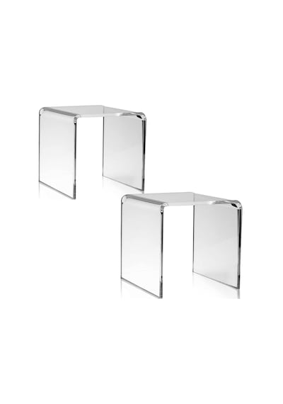Şeffaf Pleksi Yükseltici Sergileme Standı 8x8 Cm Banyo Mutfak Düzenleyici, Baharat Standı Akrilik Be Diğer
